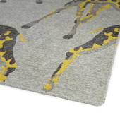 Forever Fauna HFA01-38 Charcoal Area Rug Corner Angle