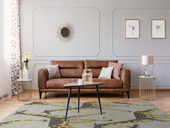 Forever Fauna HFA01-38 Charcoal Area Rug Room Scene