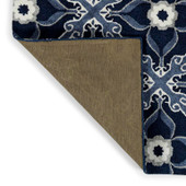 Peranakan Tile HPT01-10 Denim Area Rug Backing Peranakan Tile HPT01-10 Denim Area Rug Backing