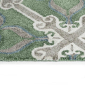 Peranakan Tile HPT01-56 Spa Area Rug Edge Peranakan Tile HPT01-56 Spa Area Rug Edge