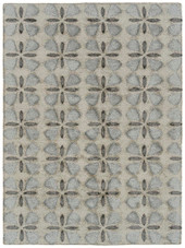 Peranakan Tile HPT03-75 Grey Area Rug Peranakan Tile HPT03-75 Grey Area Rug