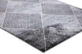 Concord Global Trading Brighton 8043 Matrix Gray Area Rug on Angle Concord Global Trading Brighton 8043 Matrix Gray Area Rug on Angle