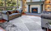 Concord Global Trading Brighton 8043 Matrix Gray Area Rug Room Scene 4 Concord Global Trading Brighton 8043 Matrix Gray Area Rug Room Scene 4