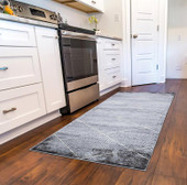 Concord Global Trading Brighton 8043 Matrix Gray Runner Area Rug Room Scene 2 Concord Global Trading Brighton 8043 Matrix Gray Runner Area Rug Room Scene 2