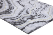 Concord Global Trading Brighton 8051 Marble Gray Area Rug on Angle Concord Global Trading Brighton 8051 Marble Gray Area Rug on Angle