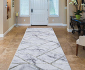 Concord Global Trading Brighton 8071 Bellucci Gold Runner Area Rug Room Scene