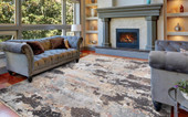 Concord Global Trading Pandora 8058 Celeste Brown Area Rug Room Scene 4 Concord Global Trading Pandora 8058 Celeste Brown Area Rug Room Scene 4