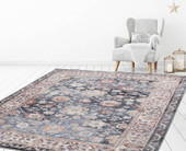 Concord Global Trading Pandora 8064 Cassandra Navy Area Rug Room Scene 5 Concord Global Trading Pandora 8064 Cassandra Navy Area Rug Room Scene 5