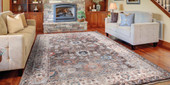 Concord Global Trading Pandora 8078 Cassandra Brown Area Rug Room Scene Concord Global Trading Pandora 8078 Cassandra Brown Area Rug Room Scene