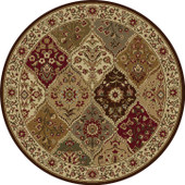 Tayse Elegance 5120 Multi Round Area Rug