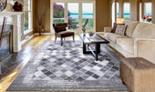 Concord Global Trading Positano 3236 Siena Gray Area Rug Room Scene 2