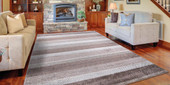 Concord Global Trading Positano 3288 Toscano Brown Area Rug Room Scene