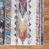 Concord Global Trading Vintage 7226 Boulder Multi Area Rug Corner Concord Global Trading Vintage 7226 Boulder Multi Area Rug Corner