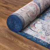 Concord Global Trading Vintage 7234 Istanbul Navy Area Rug Backing Concord Global Trading Vintage 7234 Istanbul Navy Area Rug Backing