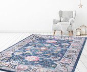 Concord Global Trading Vintage 7234 Istanbul Navy Area Rug Room Scene 4 Concord Global Trading Vintage 7234 Istanbul Navy Area Rug Room Scene 4