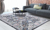 Concord Global Trading Vintage 7236 Istanbul Gray Area Rug Room Scene 2