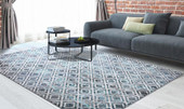 Concord Global Trading Vintage 7244 Diamonds Blue Area Rug Room Scene 2 Concord Global Trading Vintage 7244 Diamonds Blue Area Rug Room Scene 2
