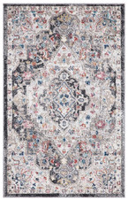Concord Global Trading Vintage 7256 Montreal Gray Scatter Area Rug
