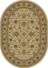 Tayse Elegance 5142 Ivory Oval Area Rug