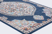 Concord Global Trading Vintage 7274 Vintage Oushak Navy Area Rug on Angle Concord Global Trading Vintage 7274 Vintage Oushak Navy Area Rug on Angle
