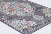 Concord Global Trading Vintage 7276 Vintage Oushak Gray Area Rug on Angle Concord Global Trading Vintage 7276 Vintage Oushak Gray Area Rug on Angle