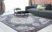 Concord Global Trading Vintage 7276 Vintage Oushak Gray Area Rug Room Scene 3 Concord Global Trading Vintage 7276 Vintage Oushak Gray Area Rug Room Scene 3
