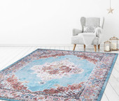 Concord Global Trading Vintage 7286 Elegance Blue Area Rug Room Scene 5 Concord Global Trading Vintage 7286 Elegance Blue Area Rug Room Scene 5