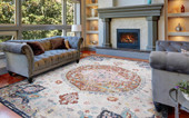 Concord Global Trading Vintage 7292 Florence Ivory Area Rug Room Scene 4 Concord Global Trading Vintage 7292 Florence Ivory Area Rug Room Scene 4