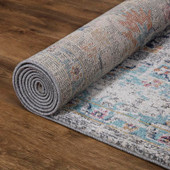 Concord Global Trading Vintage 7326 Azure Gray Area Rug Backing Concord Global Trading Vintage 7326 Azure Gray Area Rug Backing