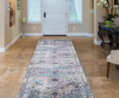 Concord Global Trading Vintage 7326 Azure Gray Runner Area Rug Room Scene Concord Global Trading Vintage 7326 Azure Gray Runner Area Rug Room Scene