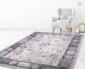 Concord Global Trading Vintage 7336 Angora Gray Area Rug Room Scene 5 Concord Global Trading Vintage 7336 Angora Gray Area Rug Room Scene 5