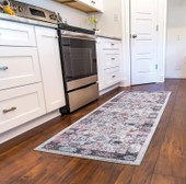 Concord Global Trading Vintage 7336 Angora Gray Runner Area Rug Room Scene 2 Concord Global Trading Vintage 7336 Angora Gray Runner Area Rug Room Scene 2