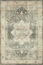 Loloi II Rosette ROS-09 Slate Ivory Area Rug Loloi II Rosette ROS-09 Slate Ivory Area Rug