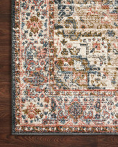 Loloi II Saban SAB-01 Blue Multi Area Rug Corner Loloi II Saban SAB-01 Blue Multi Area Rug Corner