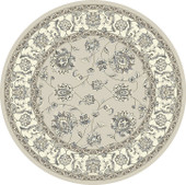 Dynamic Rugs Ancient Garden 57365-9666 Soft Grey/Cream Round Area Rug Dynamic Rugs Ancient Garden 57365-9666 Soft Grey/Cream Round Area Rug