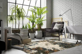 Oriental Weavers Evolution 981A Area Rug Room Scene Oriental Weavers Evolution 981A Area Rug Room Scene