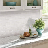 Domino White Glossy Subway Porcelain Mosaic Domino White Glossy Subway Porcelain Mosaic