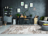 Dynamic Rugs Couture 52016-1626 Ivory Copper Area Rug Room Scene Dynamic Rugs Couture 52016-1626 Ivory Copper Area Rug Room Scene