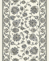 Dynamic Rugs Ancient Garden 57365-6666 Cream Grey 2'2" Wide Hall and Stair Runner Dynamic Rugs Ancient Garden 57365-6666 Cream Grey 2'2" Wide Hall and Stair Runner