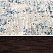 Dynamic Rugs Mood 8451-150 Ivory Blue Area Rug Pile Edge Dynamic Rugs Mood 8451-150 Ivory Blue Area Rug Pile Edge