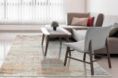 Dynamic Rugs Mood 8456-130 Ivory Red Area Rug Room Scene Dynamic Rugs Mood 8456-130 Ivory Red Area Rug Room Scene