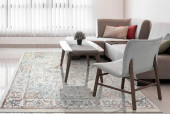 Dynamic Rugs Mood 8457-351 Red Blue Ivory Area Rug Room Scene Dynamic Rugs Mood 8457-351 Red Blue Ivory Area Rug Room Scene