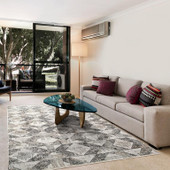 Dynamic Rugs Refine 4631-889 Beige Cream Slate Area Rug Room Scene Dynamic Rugs Refine 4631-889 Beige Cream Slate Area Rug Room Scene