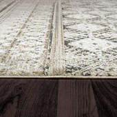 Dynamic Rugs Wingo 7956-985 Grey Cream Blue Area Rug Pile Edge Dynamic Rugs Wingo 7956-985 Grey Cream Blue Area Rug Pile Edge