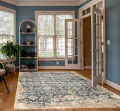 Kas Heritage 9372 Ivory Blue Anna Area Rug Room Scene Kas Heritage 9372 Ivory Blue Anna Area Rug Room Scene