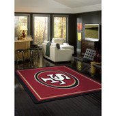 San Francisco 49ers Rug in Rec Room