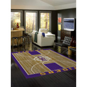 College Courtside Louisiana State University Area Rug
