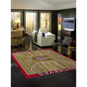 College Courtside Ohio State Area Rug College Courtside Ohio State Area Rug