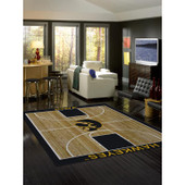 College Courtside University Of Iowa Area Rug College Courtside University Of Iowa Area Rug