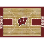 College Courtside University Of Wisconsin Area Rug College Courtside University Of Wisconsin Area Rug